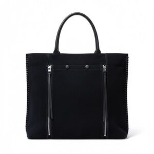 NWOT ALL SAINTS Elegant BLUE SUEDE Tote Bag